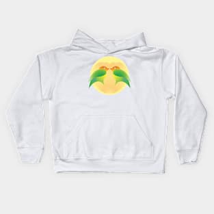 Lovebirds kissing Kids Hoodie